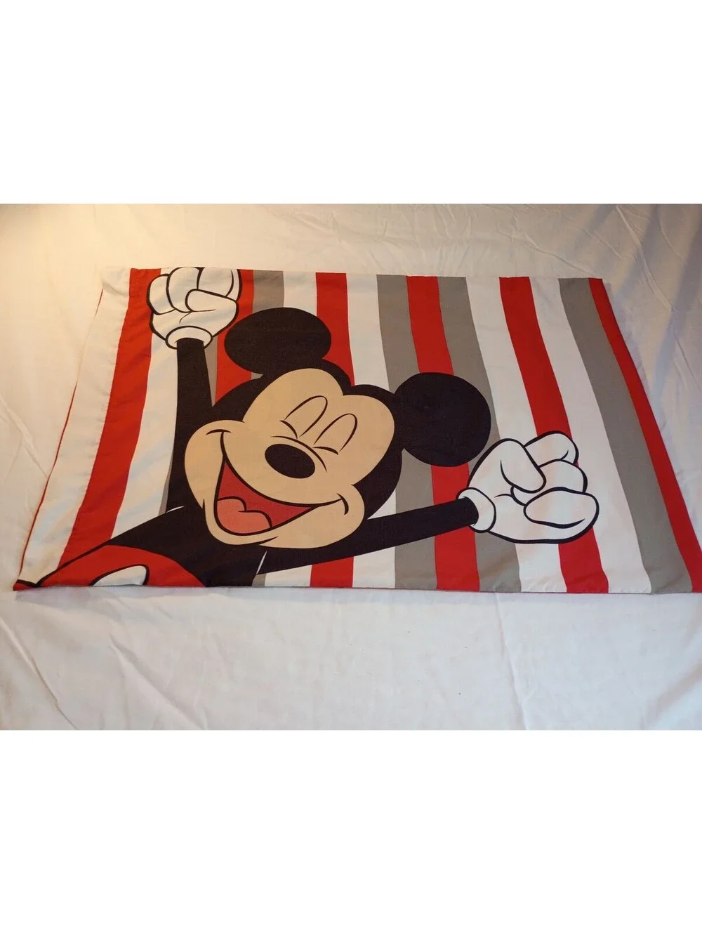 Disney Mickey Mouse Kids Pillowcase Set - Colorful Cartoon Design